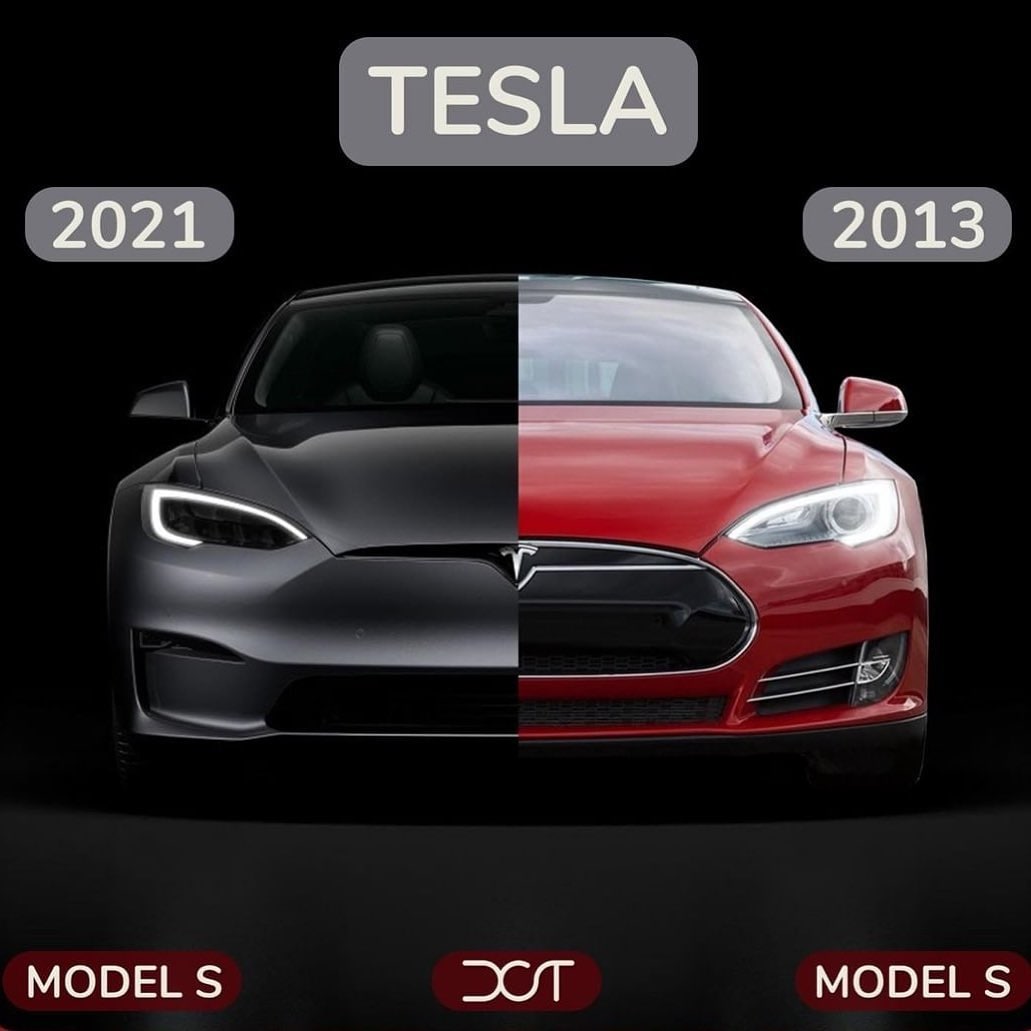 Эволюция Tesla Model S Эволюция Tesla Model S
